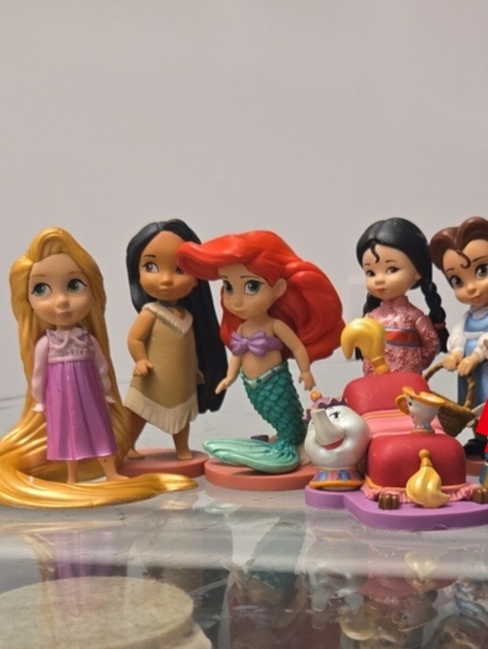 Disney Animators' Collection 5 Piece Lot Belle, Ariel, Mulan, Pocahontas, Rapunz